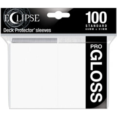 Ultra Pro - Pro Gloss Eclipse: Deck Protector 100 Count Pack - White